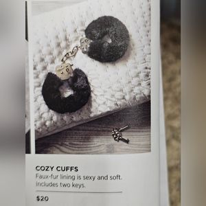 Furry Cuffs with keys NWT